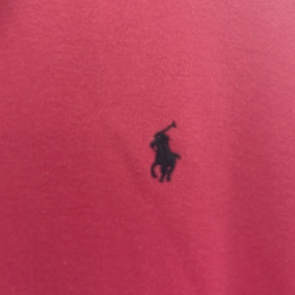 Ralph Lauren - Vintage Y2K Pastel Barbie Tennis Preppy Pink 3/4 Sleeve Polo - XL - Picture 3 of 8